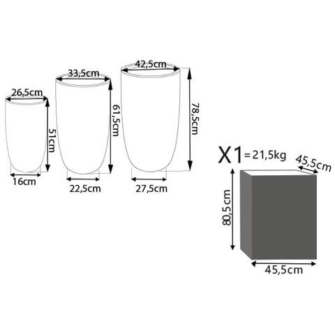 Julia - Set Di 3 Vasi - Foto 3