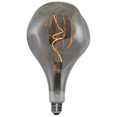 Lampadina Maxi Curved Bumped, Decorativa, Con Filamento A Spirale, Fumo In Vetro, 16,5 X 16,5 X 30 Cm, 1 X E27, 5w, 150lm, 2000k, 240v - Foto 1