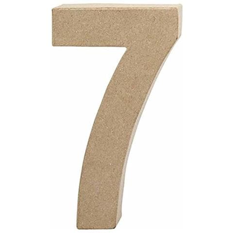 Creativ - Numero 7 In Cartapesta, 20 Cm - Foto 1