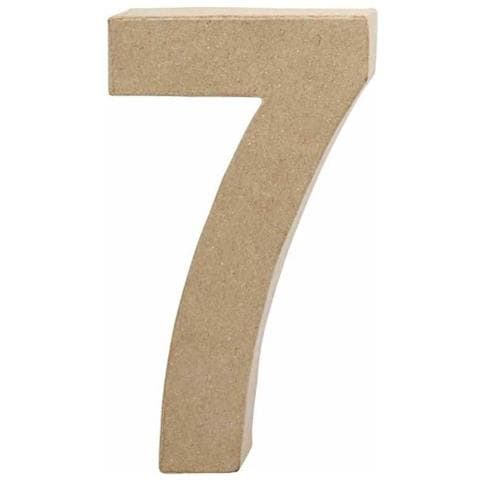 Creativ - Numero 7 In Cartapesta, 20 Cm - Foto 2