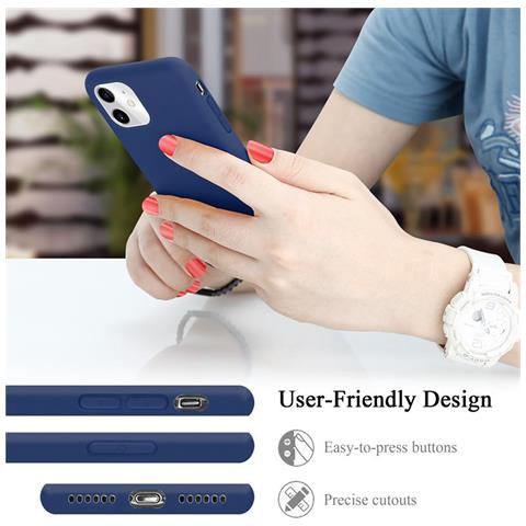 Custodia Compatibile Con Apple Iphone 11 6.1 In Liquid Blu - Coperchio Protettivo In Silicone Tpu Flessibile - Foto 6