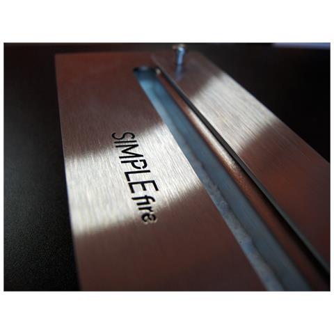 Rame 900 - Biocamino Da Incasso Camino A Bioetanolo Da Parete, Vari Colori - Bianco - Con Vetro - Foto 7