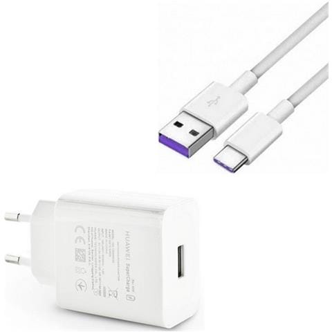 Caricabatterie Originale Da Casa Supercharge Hw-100400e00 40w + Cavo Type C White Bulk - Foto 2