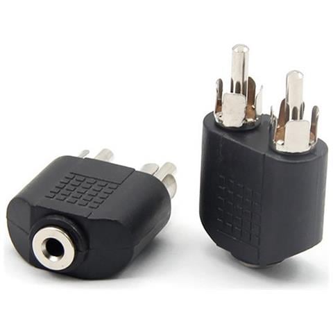 To-ad-101 Adattatore Audio Jack 3,5mm Femmina To 2x Rca Maschio Black - Foto 1