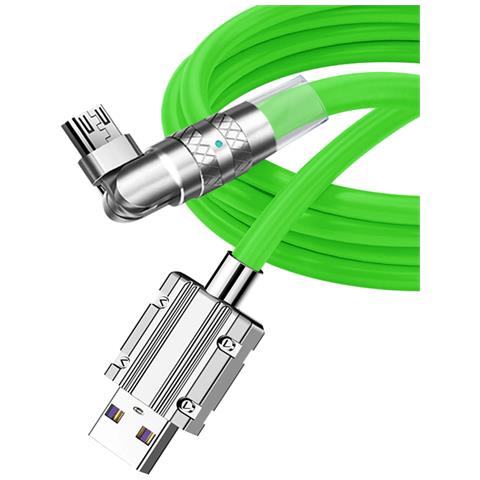 Cavo Di Ricarica Girevole A 90° - 120 W - 1,2 M Green - Foto 10