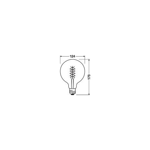Lampadina Led Osram G125 E27 Oro 4,8w 420lm 2200k Dimmerabile Ip20 320° [lv-4058075761650] - Foto 4