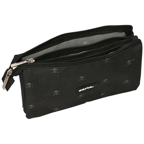 Portaoggetti Triplo California Nero 22 X 12 X 3 Cm - Foto 2