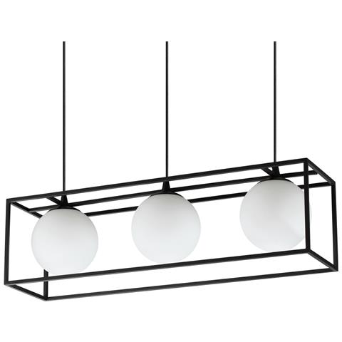 Lampadario A Sospensione Contemporaneo Lingotto Metallo Nero E14 28w Ip20 - Foto 1