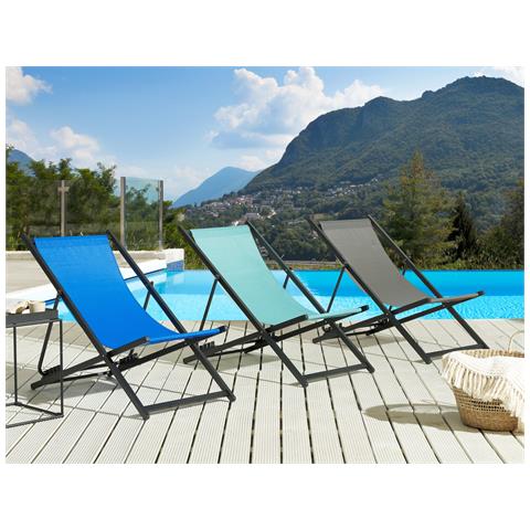 Sedia A Sdraio Alluminio Grigio Locri Ii - Foto 1