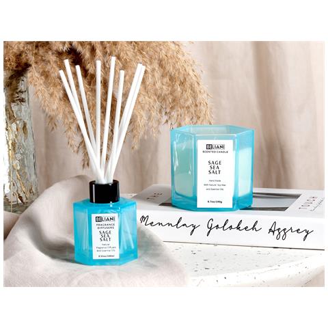 Candela Profumata Con Diffusore Di Fragranze Classy Tint Cera Di Soia Note Fresche - Foto 1