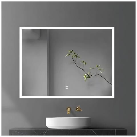 Porta Doccia Scorrevole Slide Per Box Nicchia Due Ante Cristallo Temprato *** Misure : 90x70 Cm, Tonalità : Dimmerabile 2700-4500-6500k - Foto 1