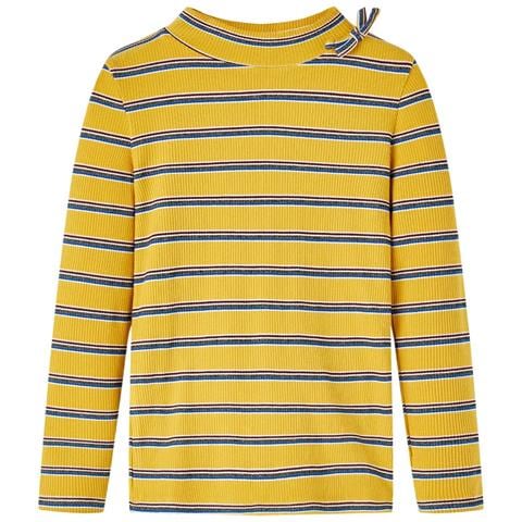 Maglietta Da Bambina A Maniche Lunghe Ocra 128 - Foto 1