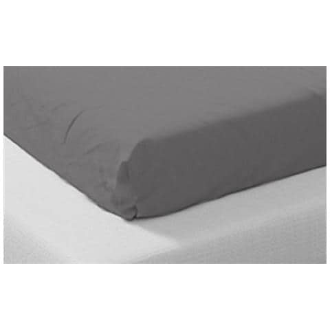 Lenzuolo Con Angoli In Cotone Biologico 160 X 200 Cm - Grigio - Foto 1