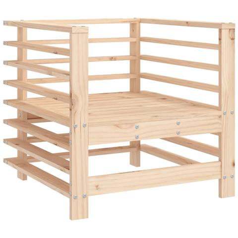 Sedie Da Giardino 2pz In Legno Massello Pino - Foto 3