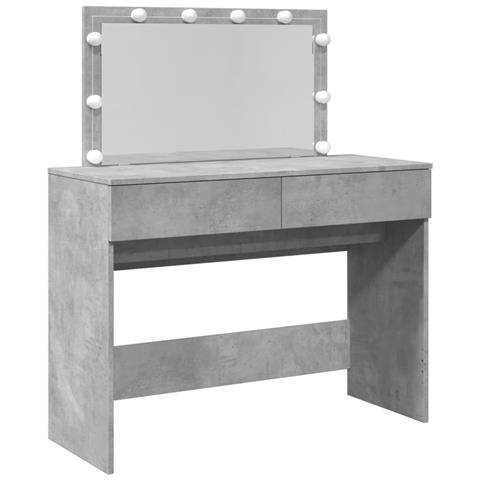 Toeletta Con Led Grigio Cemento 100x40x120 Cm - Foto 2