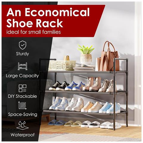 Scaffale Per Scarpe / Scarpiera / Portascarpe – Scaffale In Metallo Per L'ingresso   Modello 2 - Foto 2