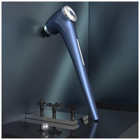 Pistola Per Massaggio Fascia Con Manico Lungo. Con 4 Diverse Teste E 5 Livelli Di Potenza. - Foto 6