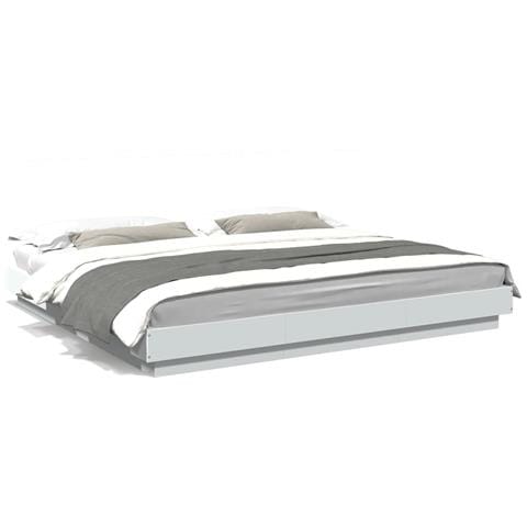 Giroletto Con Luci Led Bianco 200x200 Cm In Legno Multistrato - Foto 2