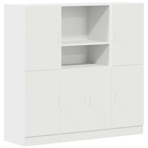 Set Di Mobili Da Cucina 3 Pz Bianco In Truciolato - Foto 2