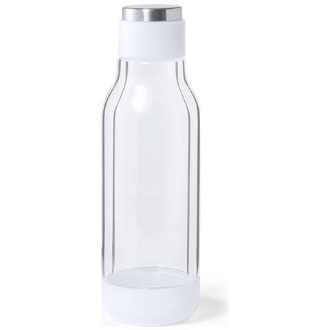 Bottiglia Termica In Borosilicato Doppia Parete 500 Ml 7,8x7,8x25 Cm. Colore Trasparente - Foto 1