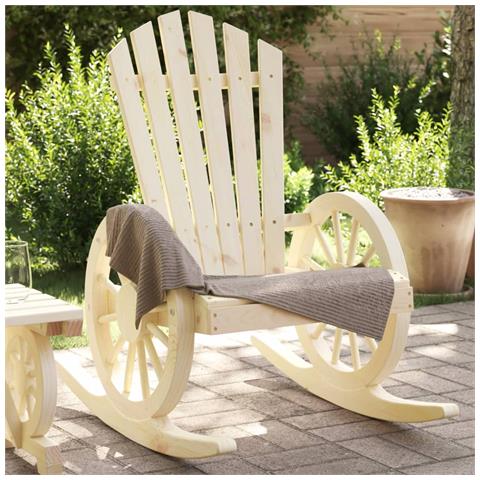 Lusso Casadino - Sedie A Dondolo Adirondack 2 Pz In Legno Massello Di Abete - Foto 8