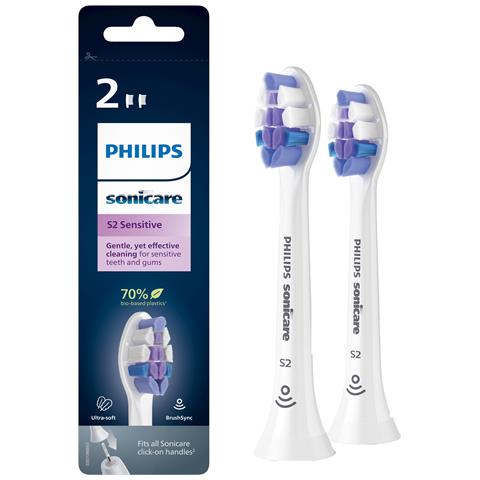 S2 Sensitive HX6052/10 2x Testine per spazzolino sonico - Foto 1