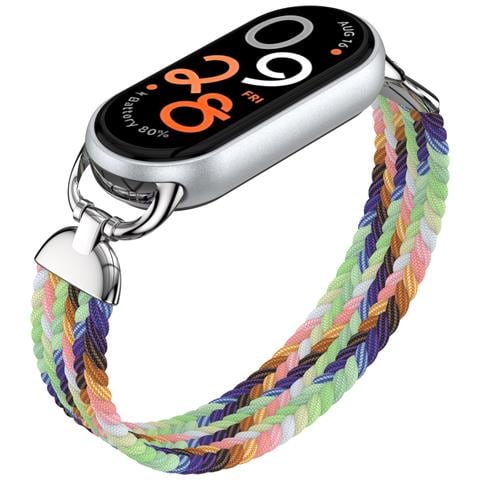 Elegante Cinturino Elastico In Nylon Intrecciato Per Xiaomi 9 Multicolor - Foto 2
