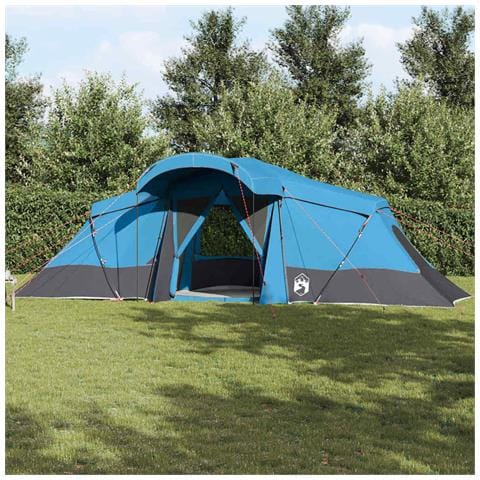 Tenda per Famiglia  con Finestre a Cupola Blu per 4 Persone Impermeabile - Foto 2