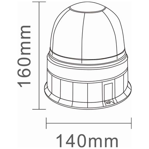 Lampeggiante Base Piana 16 Led 12-24v 24w - Foto 2