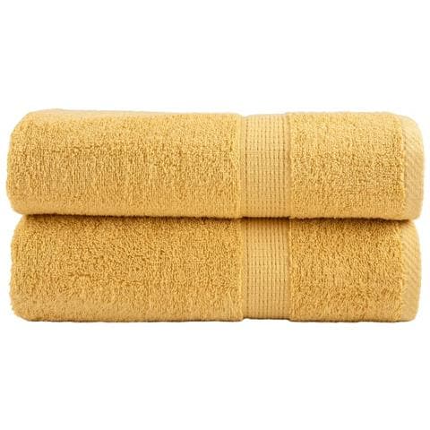 Asciugamani Premium SOLUND 2 pz Oro 50x100 cm 600gsm - Foto 1