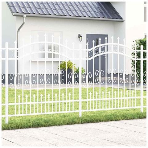 Recinzione da giardino Bianco 165 cm - Foto 2