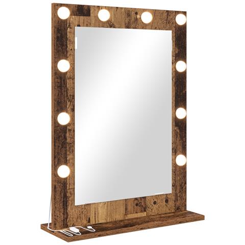 Specchio da Vanità con specchio Legno vecchio 70 x 50 x 18 cm - Foto 1