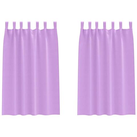 Tende con tende 2 pcs Viola 175x140cm Poliestere - Foto 1