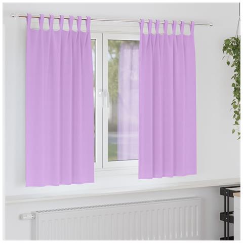 Tende con tende 2 pcs Viola 175x140cm Poliestere - Foto 2