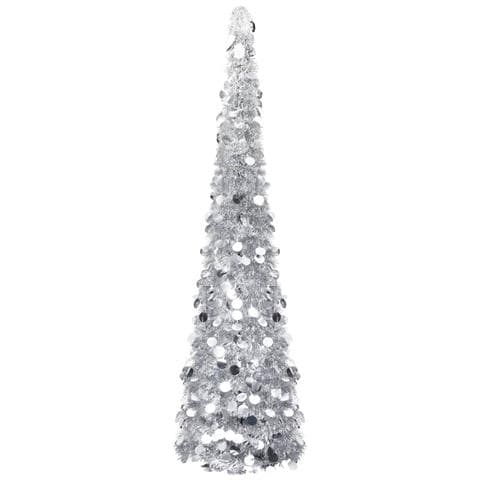 Lusso Casadino - Albero Di Natale Artificiale Apribile Argento 150 Cm Pet - Foto 2