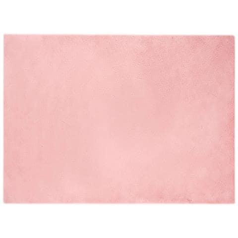 Tappeto in Pelliccia Sintetica di Coniglio Olite Rosa - Foto 1