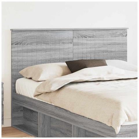 Testiera con testiera Grigio Sonoma 140 cm Legno multistrato - Foto 2