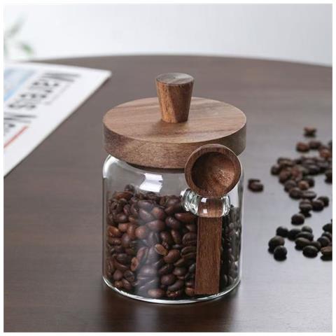 Barattolo In Vetro Borosilicato Con Cucchiaio - Contenitore Ermetico Per Alimenti 800 Ml - Foto 7