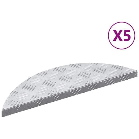 Dischi Quadrati 5 pcs Argento 60 x 18 cm Alluminio - Foto 1