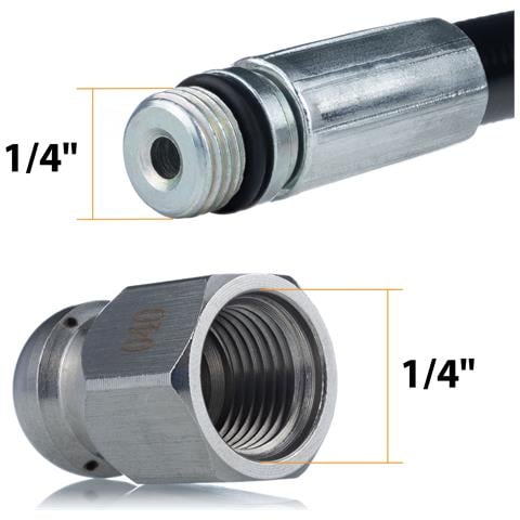 Tubo Alta Pressione 40m Con Ugello Intercambiabile - Compatibile Con Idropulitrice Kärcher K2-k7 | Filettatura M22 | Max 200 Bar, 60°c - Foto 8