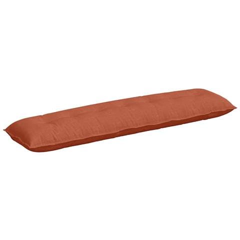 Cuscino per Schiena Rosso Arancio 200 x 50 cm Tessuto in Cords - Foto 1