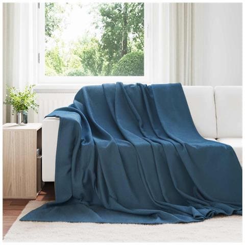 Coperte da Pile 24 pcs Blu navy 270 x 240 cm Panno - Foto 2