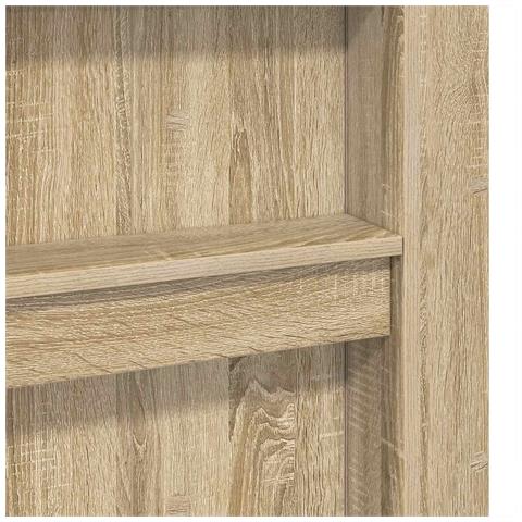 Struttura letto a castello con scrivania Rovere Sonoma - Foto 9