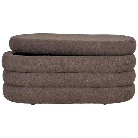 Panca Contenitore Dartford In Teddy Marrone 103 Cm - Foto 2