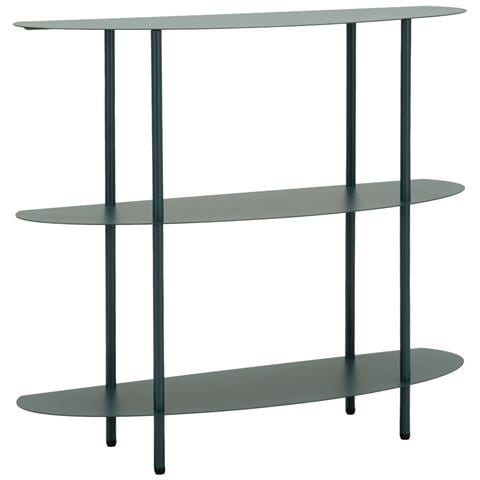 Console Saturno In Metallo Ottanio 90x28x81 Cm - Foto 1