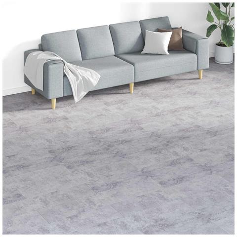 Tavole per Pavimenti 18 pcs Grigio 5,26 m² PVC - Foto 2