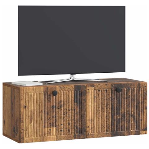 Mobile Porta TV da Muro Legno antico 78,5 x 31 x 30 cm - Foto 2