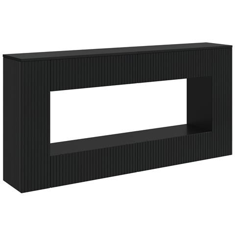 Tavolo consolle Nero 155 x 29 x 74 cm Legno ingegnerizzato - Foto 1