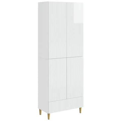 Set di armadi 2 pcs Bianco Lucido 66 x 34,5 x 95 cm - Foto 1