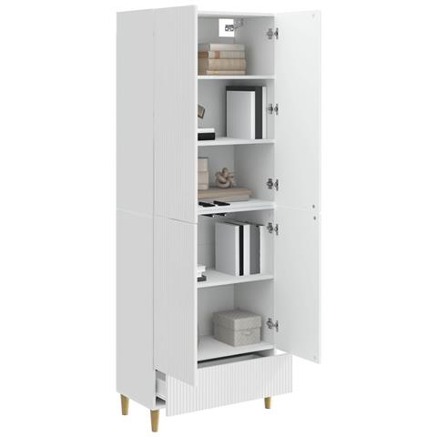 Set di armadi 2 pcs Bianco Lucido 66 x 34,5 x 95 cm - Foto 2